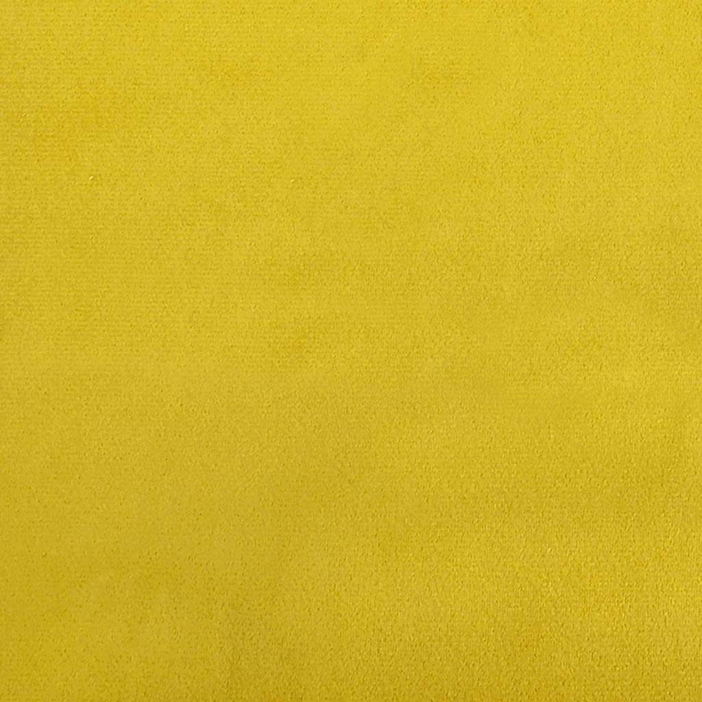 Corner Bed Frame with Headboard Yellow 100 Cm X 200 Cm Velvet