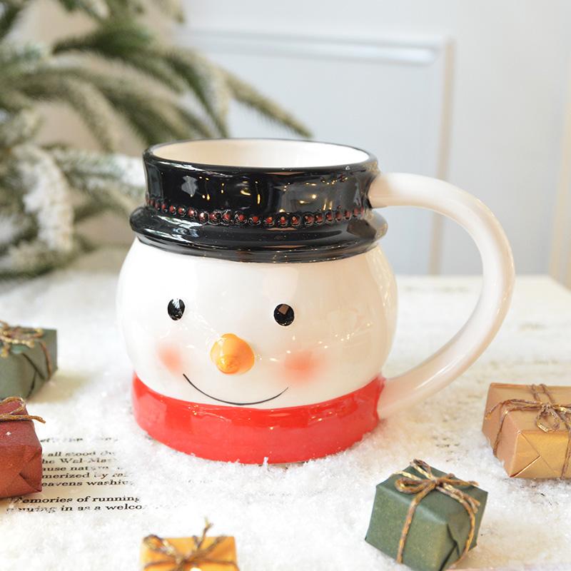 Weihnachtsserie Weihnachtsmann-förmige Tasse Schneemann-förmige Tasse Weihnachtsdekoration Geschenk