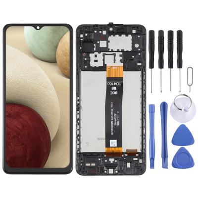 Vollständige Montage von LCD-Bildschirm und Digitizer mit Rahmen für Samsung Galaxy A12 Nacho SM-A127F
