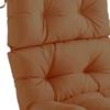 Outdoor Backrest Chair Cushion, Rocking Cushion with Ties, Soft High Back