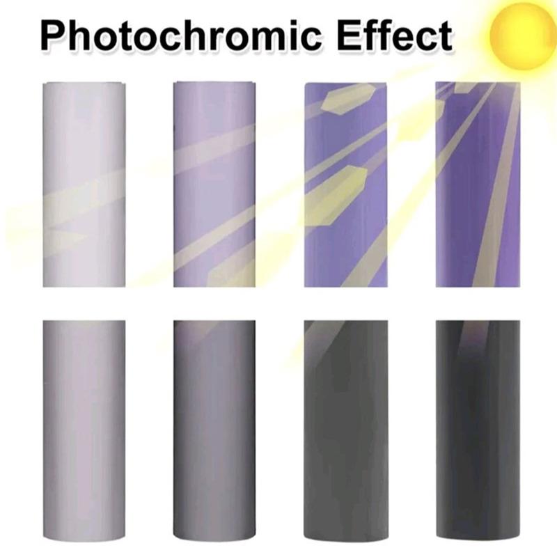 1pc Universal Car Taillight Photochromic Anti-scratch Film Car Headlight UV Color Change Film Car Light Tinting Protection Film