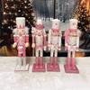 1Pcs 30Cm Cartoon Walnut Soldier Home Decoration Christmas Ornament Wooden Nutcracker Puppet Desktop Decor