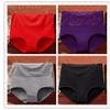 Women's 4-Pack Underwear High Waist Belly Contracting and Waist Slimming Women's Briefs Plus Size Middle-Aged Ladieswear Hip-Lifting Underpants