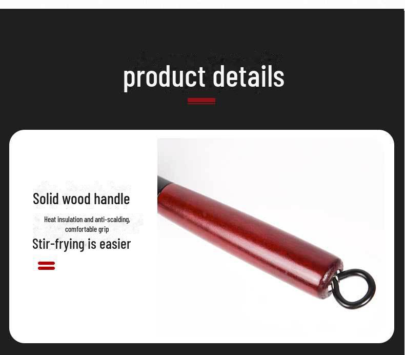 Traditional Handmade Wrought Iron Non-Stick Frying Pan