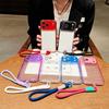 For iPhone 17 Pro Max Case Clear Colorful Frame Drop-Proof TPU + PC Phone Back Cover with Lens Film/Strap