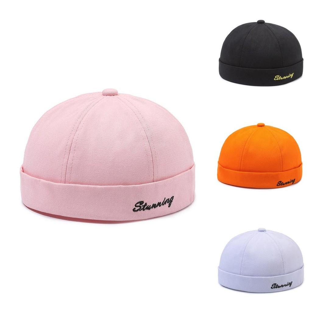 Cap Stwnning Letters Adjustable Breathable Round Top Hat Headwear Skullcap Gift