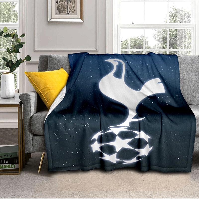Tottenham Crest Design Printed Throws Blanket Soft Flannel Blankets for Couch Bed Gifts for Men Women Picnic blanket Christmas gifts