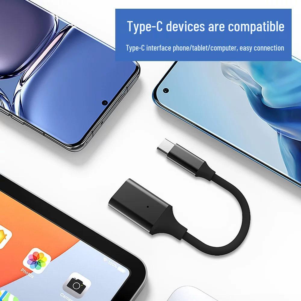 USB-C To USB 3.0 Female Adapter Cable for Phones, Tablets, Laptops, Keyboards, Mice, and OTG Devices.