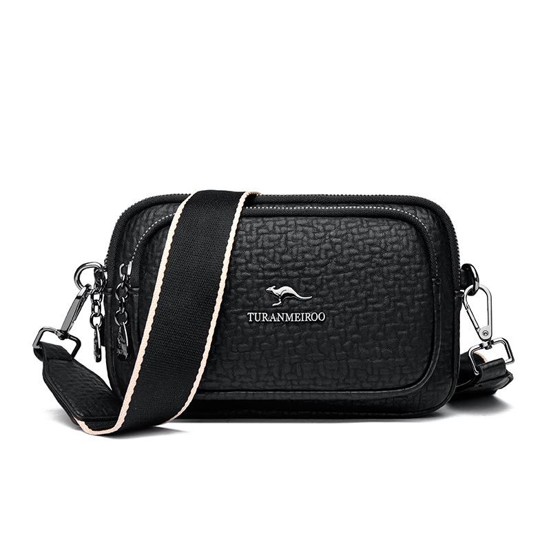 

Новый стиль женской сумки через плечо из мягкой кожи, универсальная модная круглая сумка для мобильного телефона для мамы на одно плечо