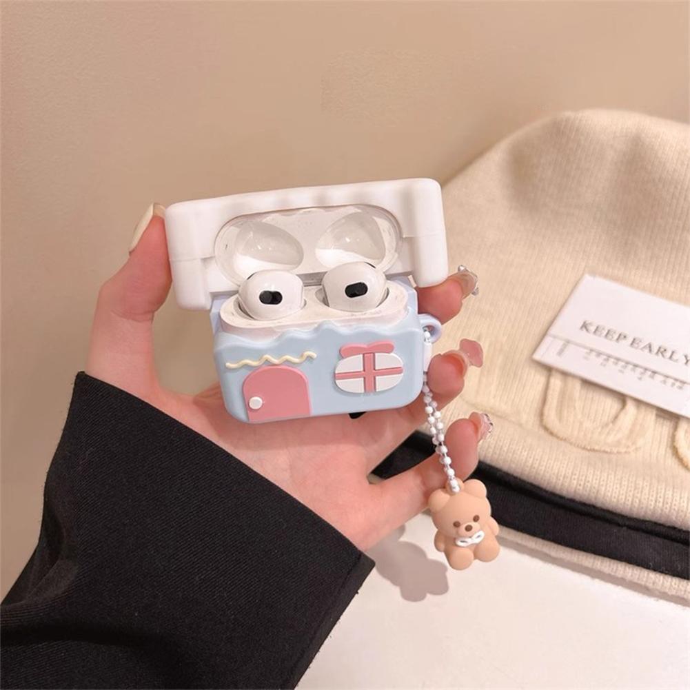 Ice Cream House Cover 3D Cute Silicone Earphone Earbuds Cover for AirPods 1/2/3/4 Pro 2 1 Charging Bags