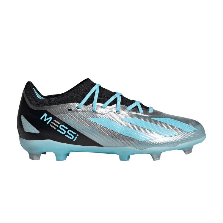 

Детские кроссовки adidas X Crazyfast Messi.1 FG J Infinito Pack Silver Silver-Metallic Bliss-Blue IE4080