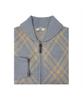 Daks Shirts Wool Blend Shawl Collar Check Full Zip_Dlw1Swzu113B1