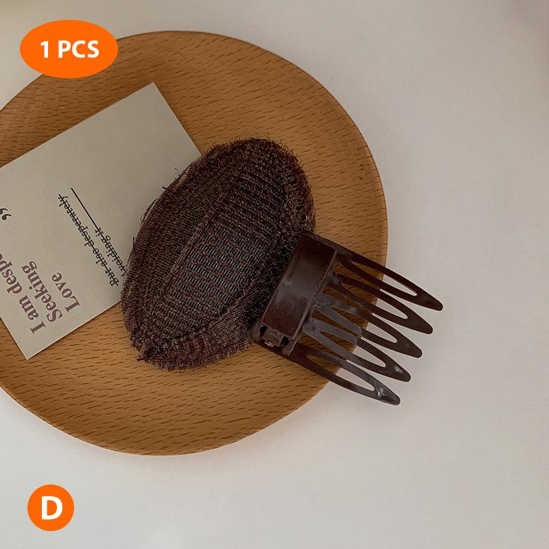 Black Bump It Up Volume Reusable Hair Fluffy Sponge Hair Base Styling Insert Tool Hair Puff Sponge Clip Hair Bun Maker