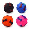 Natural Rubber Bone Printed Ball with Strange Call, Leakage Ball, Teeth Cleaning and Grinding for Pets, Feeding and Training Function