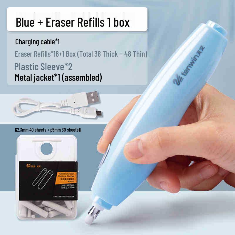 Automatic Cartoon Sketch Electric Eraser Set for Art & Highlighting