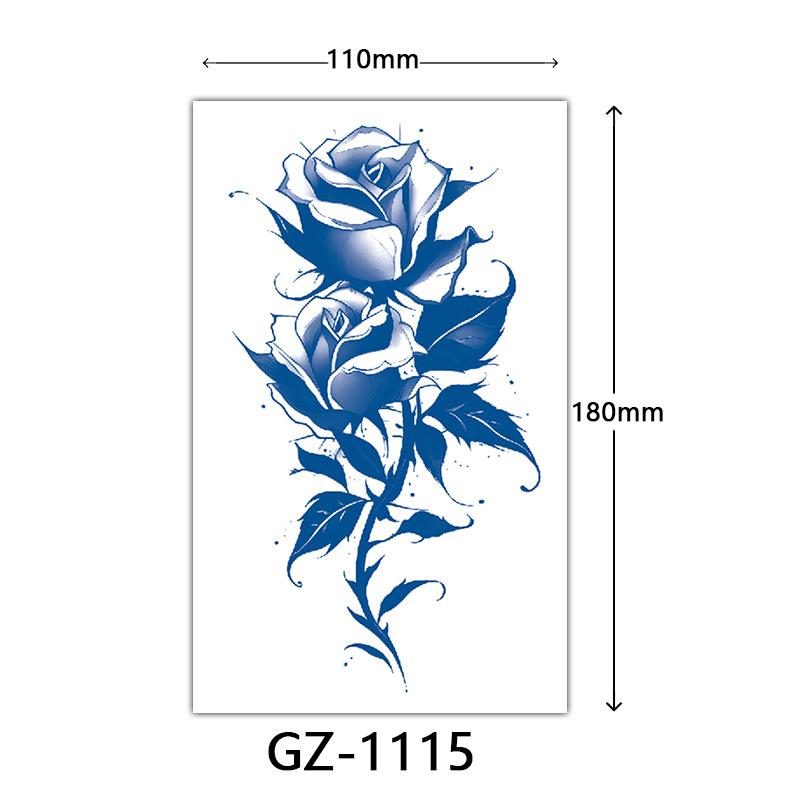 Juice Tattoo Stickers, Herbal Tattoo Stickers, Semi-Permanent English Letter Tattoo Stickers Tattoo