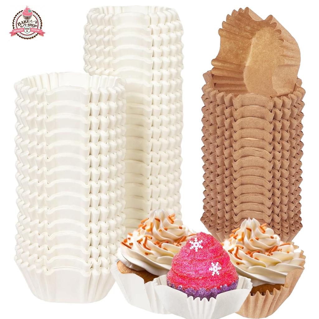 Coppette Quadrate per Cupcake di Grado Alimentare Muffin Linner Baking Cups Brownie Pan Liners Carta per Matrimonio Compleanno Party Supplies