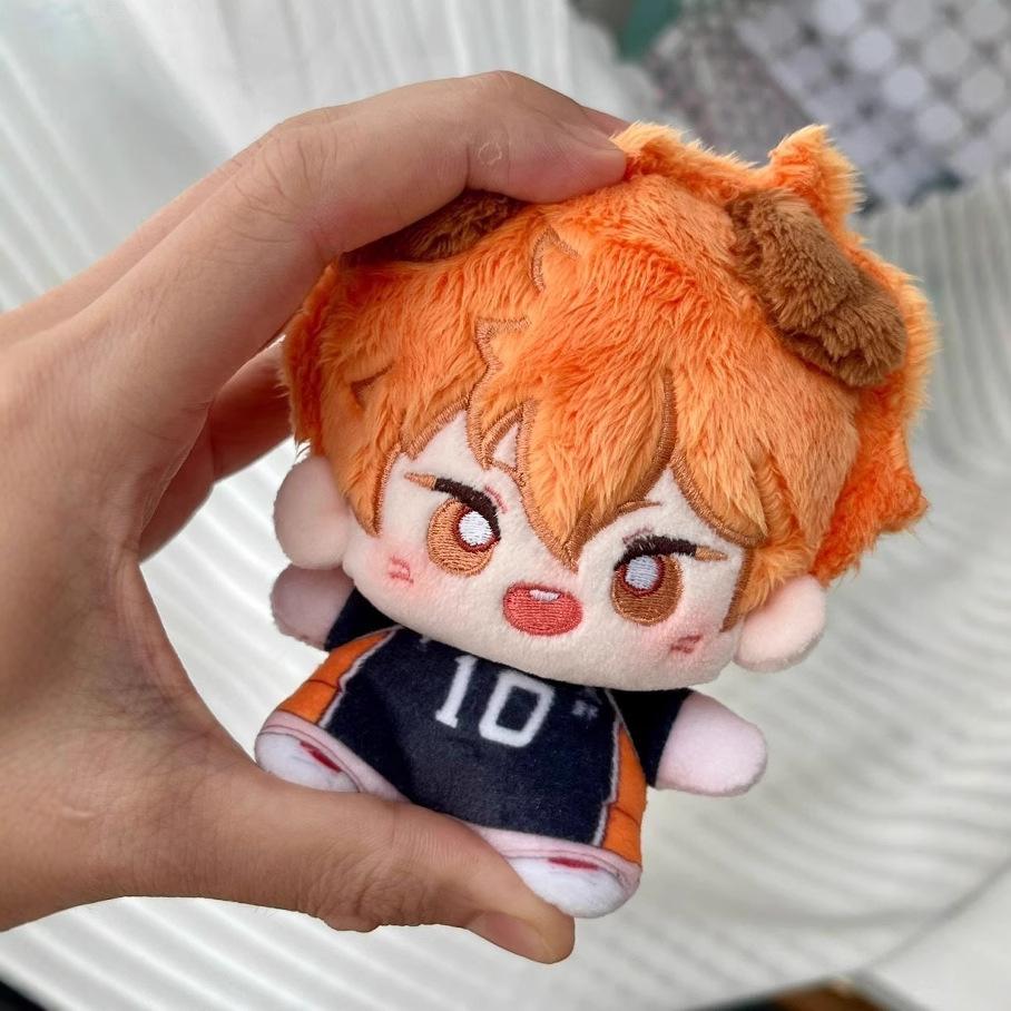Haikyuu Karasuno Pluche Poppenset 4 Personages Hinata Kageyama Tsukishima Yamaguchi 10Cm Schattige Katoenen Pop Anime Volleybal Team 10cm