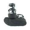 Excellent HERMES Sandals Enid Velcro ankle strap leather black leather Women 37 Used