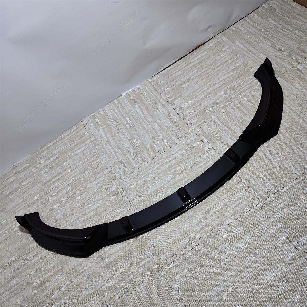 Voor Tesla Model 3 Highland 2024 Auto Voorbumper Lip Kin Spoiler Splitter Diffuser Bodykits Tuning ABS Kunststoffen Glanzend Zwart Nieuw