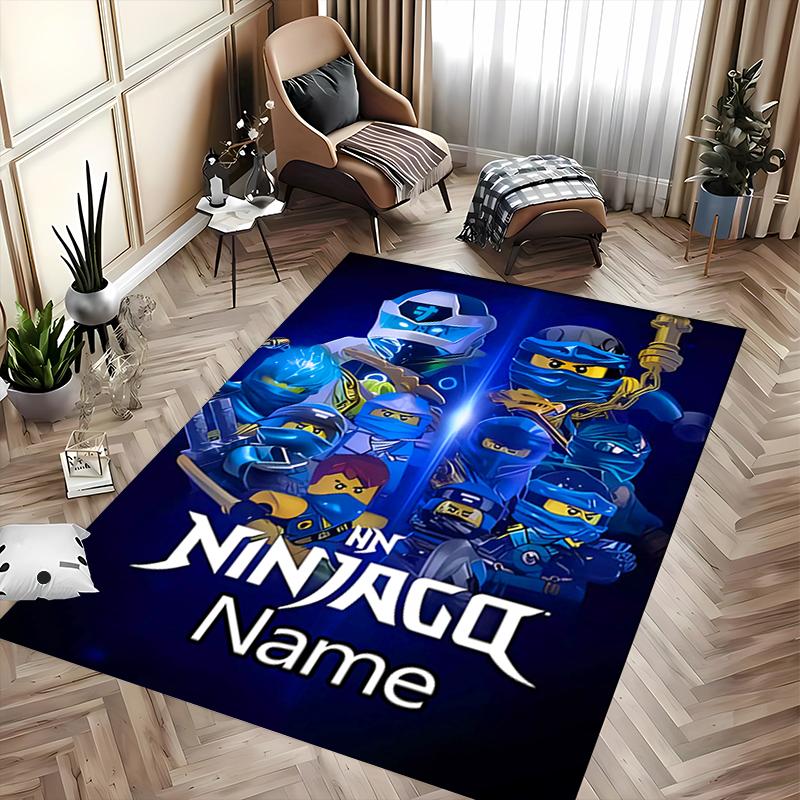 Custom Personalization Lego Ninjago Area Rug - Perfect For Kitchen, Bathroom,Laundry Room Decor Large Size Available,Gift All Seasons
