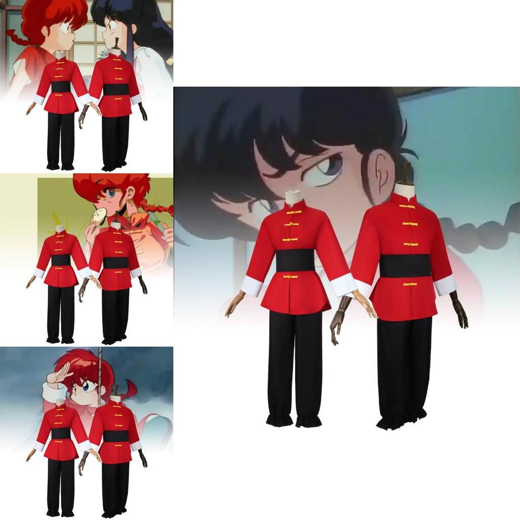 Soft And Durable Ranma Costume Featuring Streetwear Inspired Kung Fu Design For All Seasons