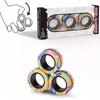 3 Stück Magnetische Ringe Spinner Fidget Spielzeug Set Finger Magnete Ringe zur Angstlinderung Therapie Fidget Pack Geschenk für Erwachsene Jugendliche Kind