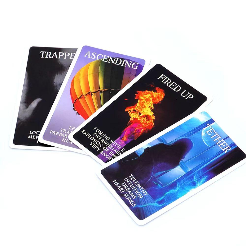 Mystic Black Rose Oracle Deck 78 Pcs Situations Tarot Cards Twin Flame Love Keywords Deck Healing Shadow Work Unique Board Game