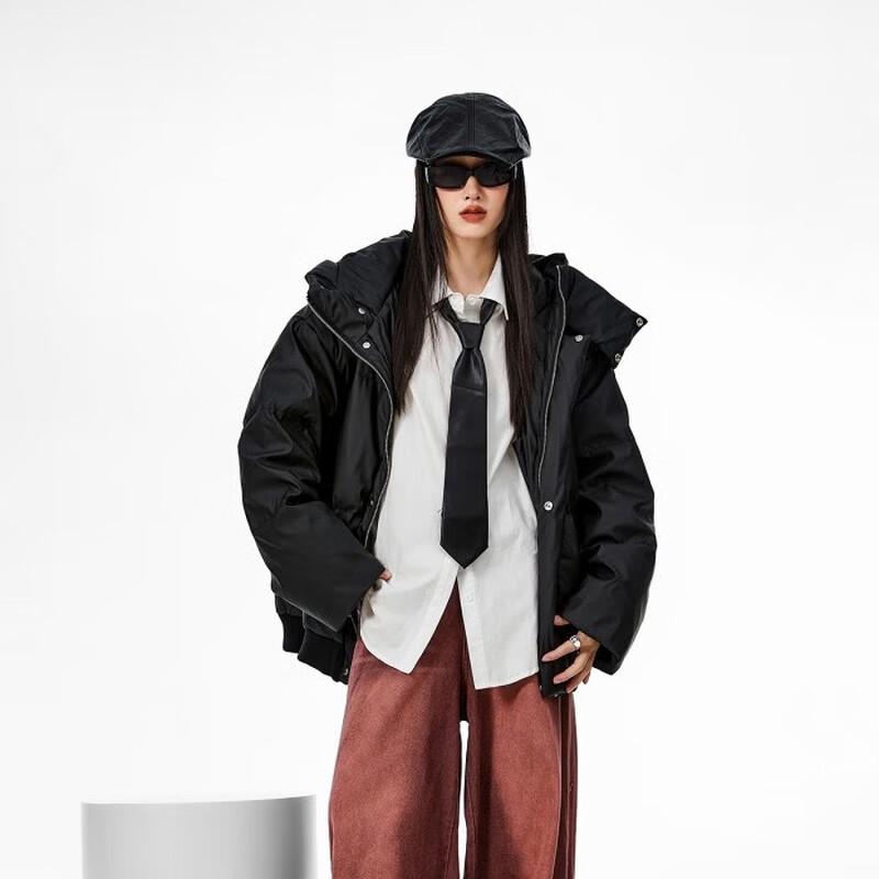 ICH MODE Women's American Style Hooded Duck Down Puffer Jacket