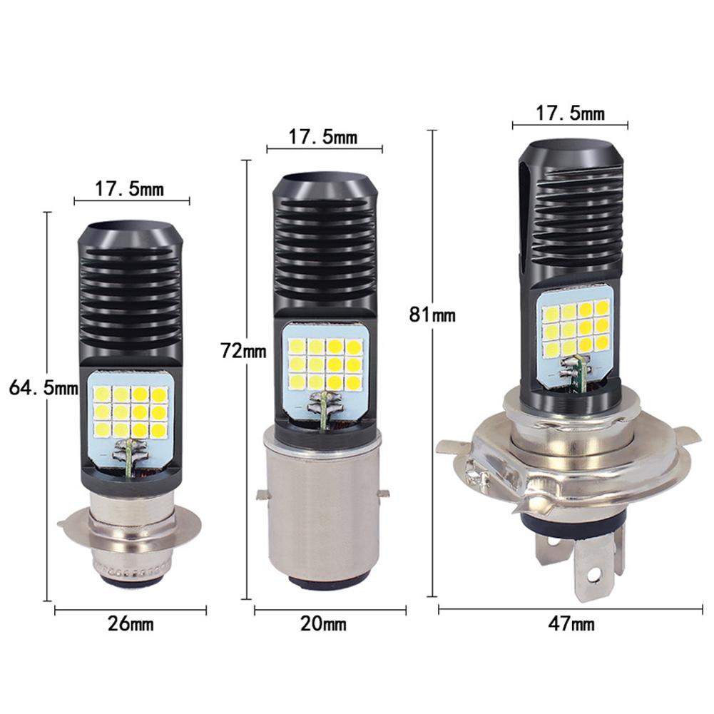 Motorcycle Headlight Motorcycle Scooter H4 BA20D PX15D 24 LED Light Super Bright Light Lamp Moto DRL Lights