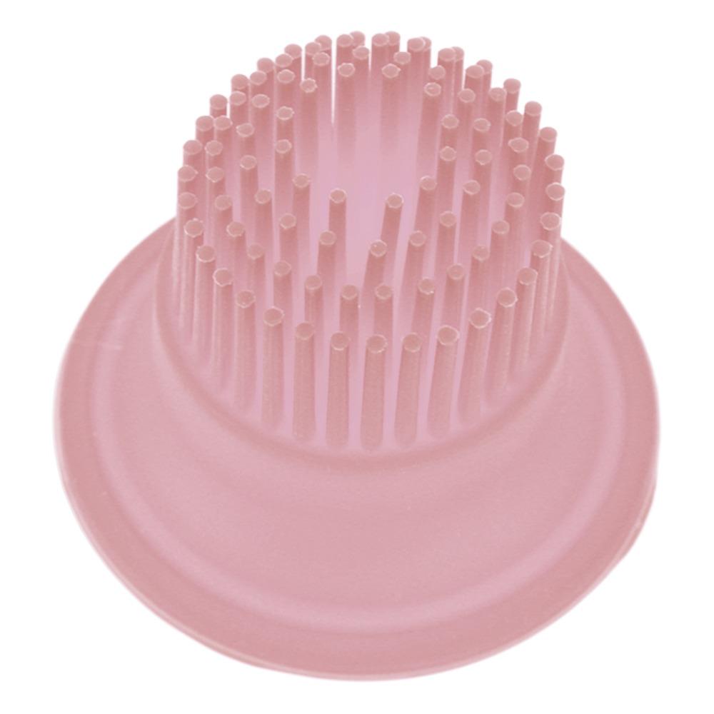 Pink Oil Brush Bottle Silicone+Plastic Lid Clear Transparent Squeeze Silicone Oil Brush  Cooking