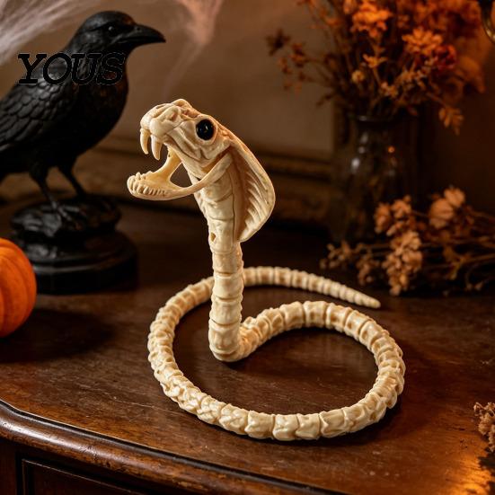 Decoración Duradera de Esqueleto de Halloween Esqueleto de Animal, Pez Pájaro Araña Serpiente Gato Realista Modelo de Calavera Reutilizable para Fiesta, Casa Embrujada, Escena de Cementerio