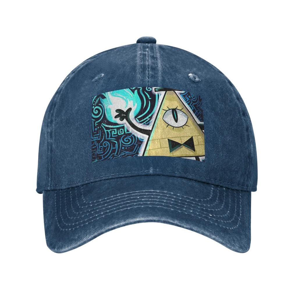 Cartoon Gravitys Falls Denim Fabric Cap Casual Baseball Caps Adjustable Hat Summer Unisex Baseball Hats