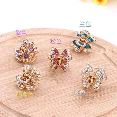 Delicate Small Grab Clip, Hairpin, Rhinestone Top Clip, Bangs Clip, Back of Head, Hair Clip, Women's Headgear, Top of Head, Small Grab Card.