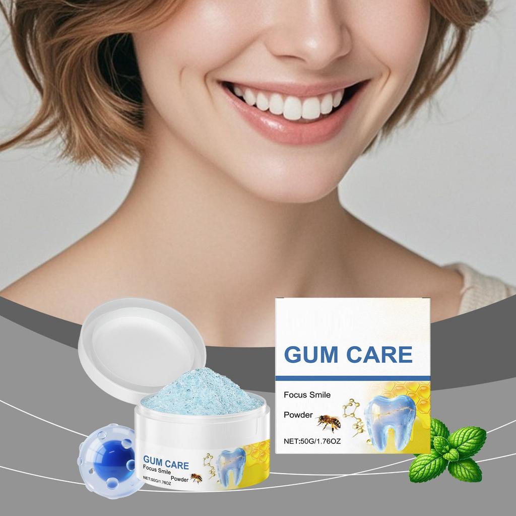 Zahnpulver pflegt sanft zur Reinigung der Zähne und zur Erfrischung des Atems.. Es ein tragbares tägliches Zahnpulver