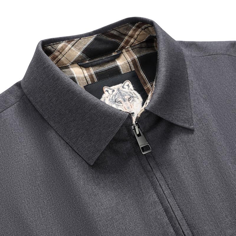 SEPTWOLVES Men's Wool-Blend Business Casual Jacket