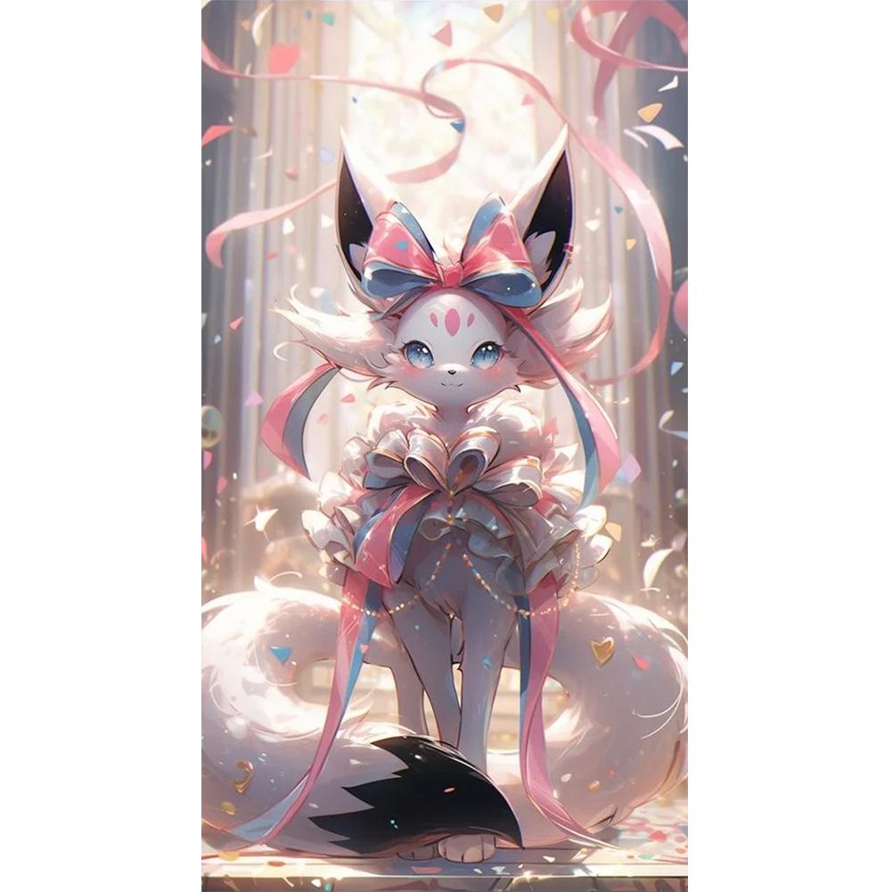 

5D DIY Полная круглая дрель Алмазная картина Pet Genie Украшение для дома Искусство Ремесло