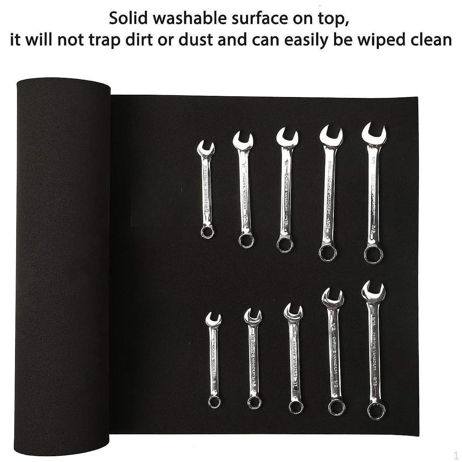 

Tool Box Liner Shelf Mat for Protecting Thick Toolboxs Drawer Liners Organizer Cabinets Desks