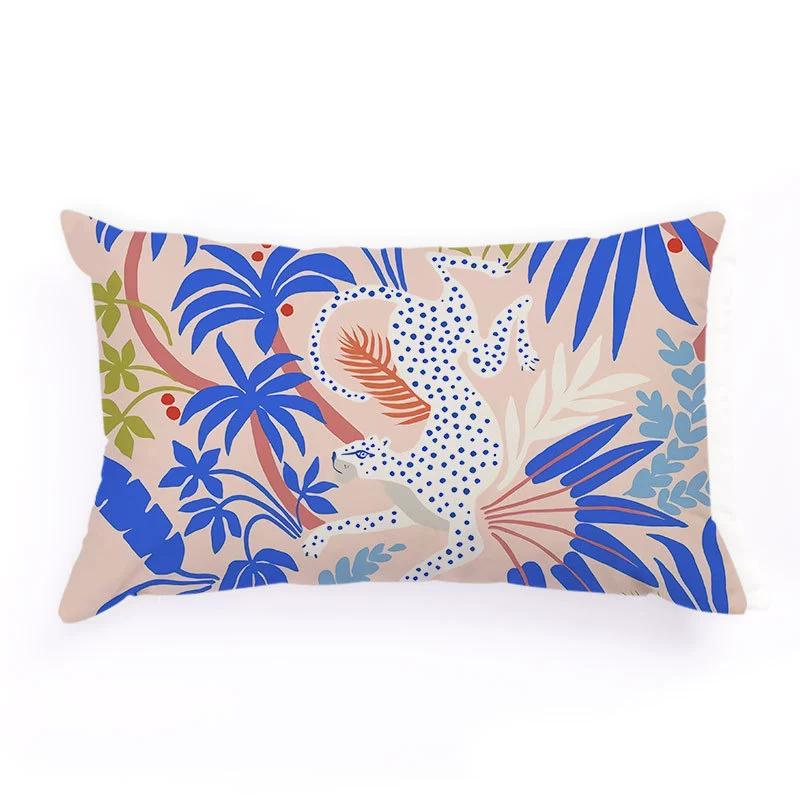 30*50cm Cartoon Leopard Pillow Cover Cute Colorful Cheetah Pattern Cushions Cover Home Car Sofa Decoration Pillowcase