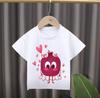 New Style Childrens Cartoon Fruit Print Roundneck Shortsleeved Tshirt Girl Clothes Boys Clothes Kids Clothes Modal Fabric