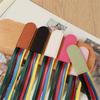 Leather Bookmarks Ribbon Bookmarks with 5 Color Ribbons Bible Book Marks Ribbon Page Markers for Bible Poems Novel