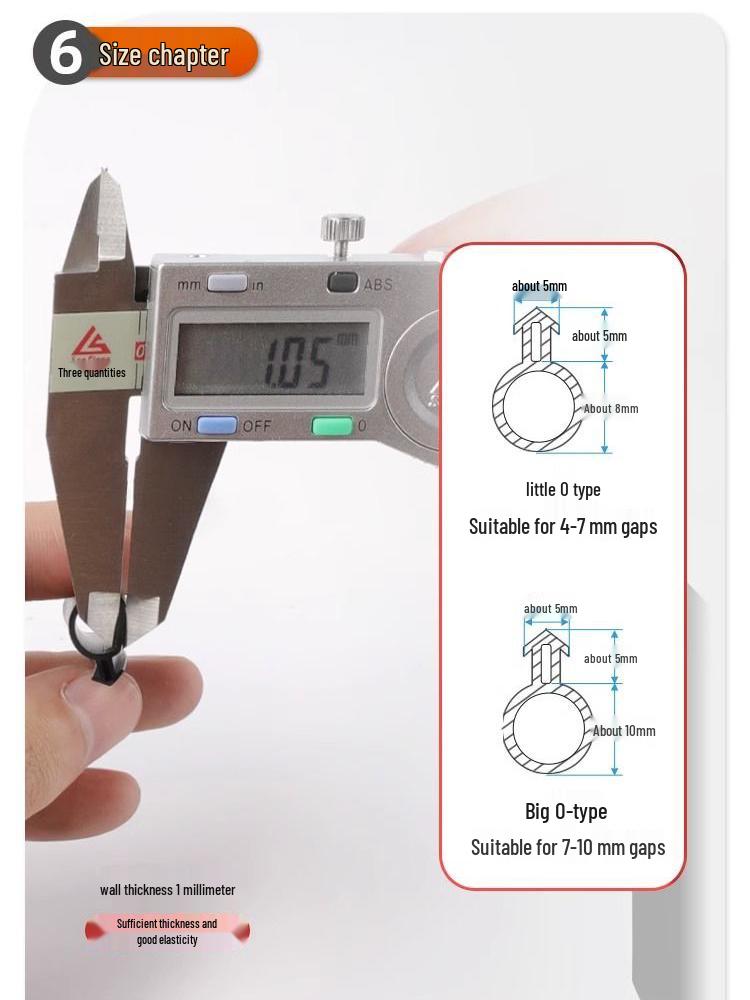 Těsnící lišta okna typu O z voděodolného a zvukotěsného UPVC pro dovnitř otevíraná okna
