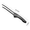 LLiKZio Stainless Steel Tongs for Yakiniku, Camping, BBQs, Condiments, Cooking, Frying, and Pasta (Set of 2) 24cm, Slim, Easy-Grip, Non-Slip Tips, Dis