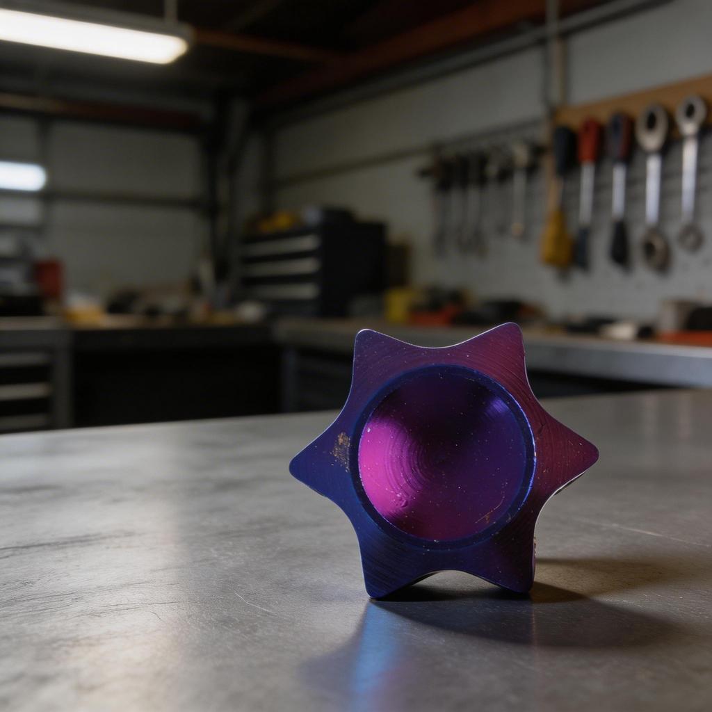 Blaues DIY Motorrad Schlüsselkopf Abdeckung CNC Gefräste Aluminiumschale Personalisiert