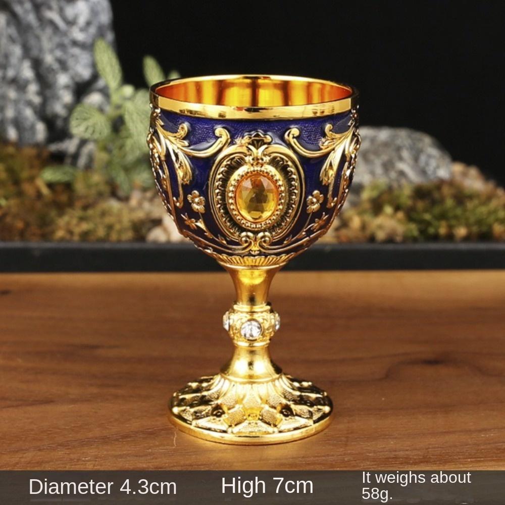 Metal Wine Cup Embossed White Wine Cup New Drink Cup