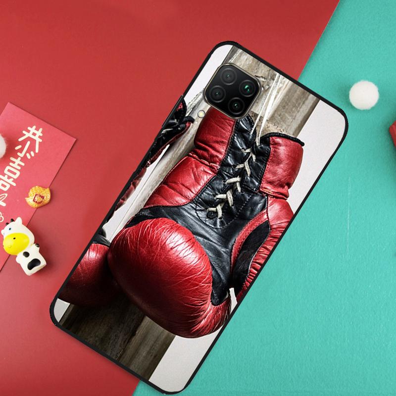 Boxing Gloves Case For Huawei P20 P30 P40 Lite Nova 11 Pro 9 10 SE 3i 7i 11i 5T Y60 Y61 Y90 Y91 Y70 Cover