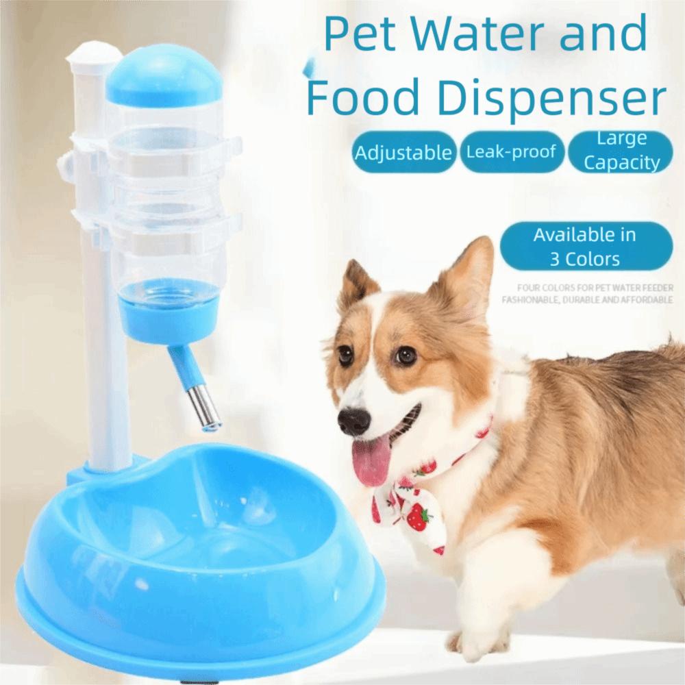 Liftable Automatic Pet Drinker Adjustable Pet Drinking Bottle with Stand  Puppy Supplies