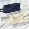 Large Capacity Pencil Pouch Double Layer Pencil Case Foldable Pen Bag Simple Pencil Bag Back To School Supplies
