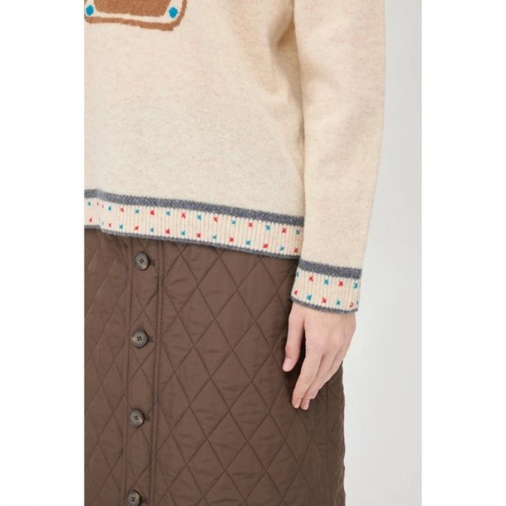 Benetton Hand Embroidery Wool Knit Bakp65561