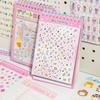 Decorative Sticker Book 63Sheets/Pad Water Resistant PET Sticker for Journal Notebook Planner Album Embellishments